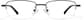 Front view of Rectangle Glasses P950421 in Black thumbnail