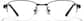 Front view of Oval Glasses P970721 in Black thumbnail
