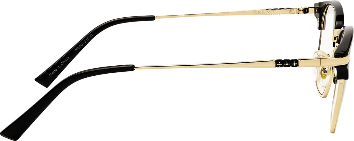 Side view of Browline Reading Glasses R000121050 in Black