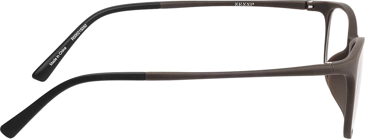 Side view of Oval Reading Glasses R000215050 in Brown