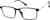 Angle view of Rectangle Reading Glasses R001321050 in Black thumbnail