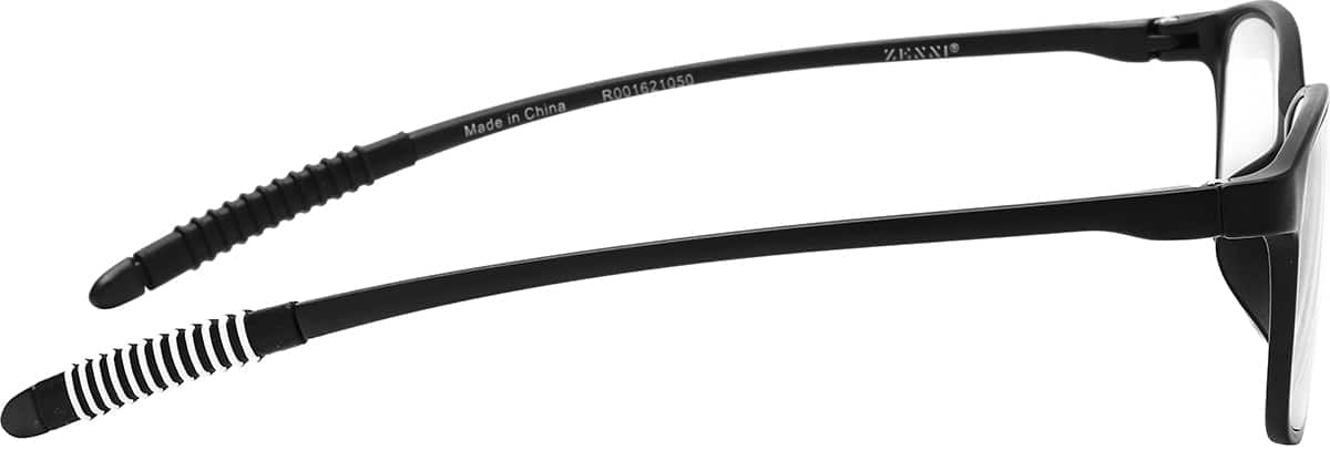 Side view of Rectangle Reading Glasses R001621050 in Black