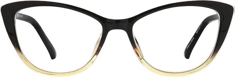 Black/Yellow Cat-Eye Reading Glasses