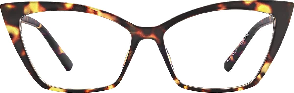 Front view of Cat-Eye Reading Glasses R002125050 in Tortoiseshell