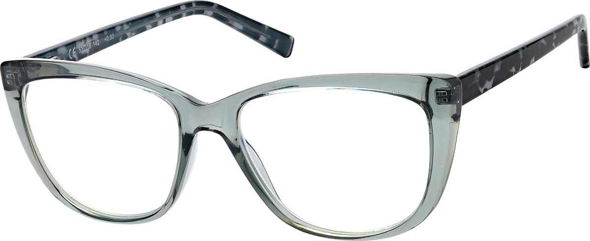 Angle view of Cat-Eye Reading Glasses R002712050 in Gray