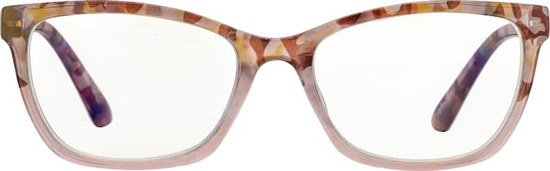 Pink Rectangle Reading Glasses