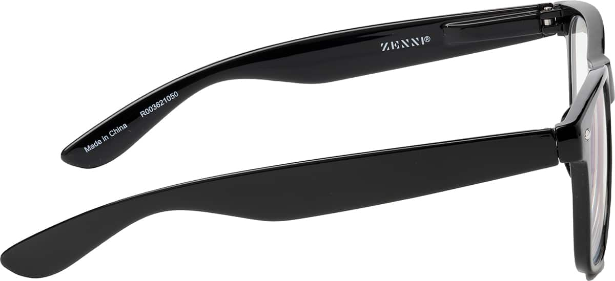 Side view of Square Reading Glasses R003621050 in Black