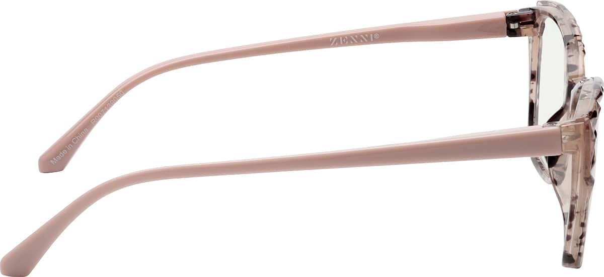 Side view of Cat-Eye Reader R007139050 in Pink Tortoiseshell