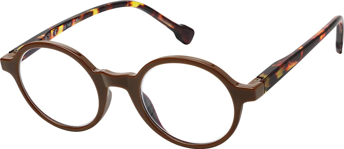 Angle view of Round Reader R007315050 in Brown