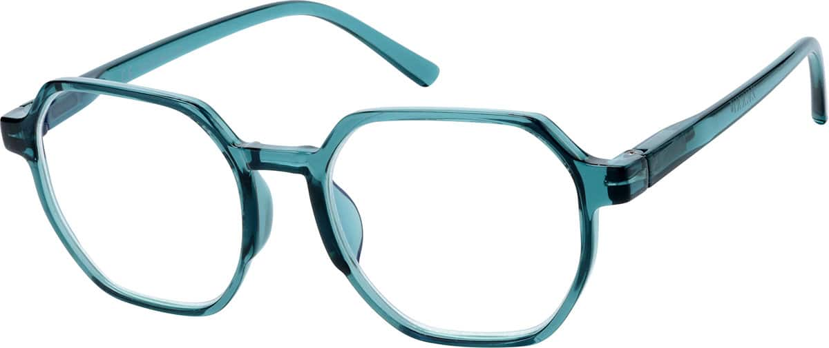 Angle view of Geometric Reader R007524050 in Teal