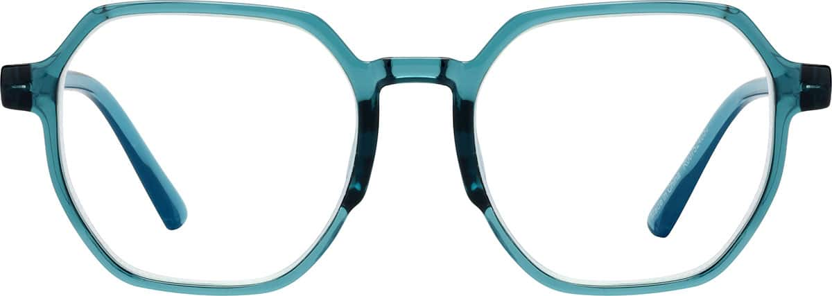 Front view of Geometric Reader R007524050 in Teal