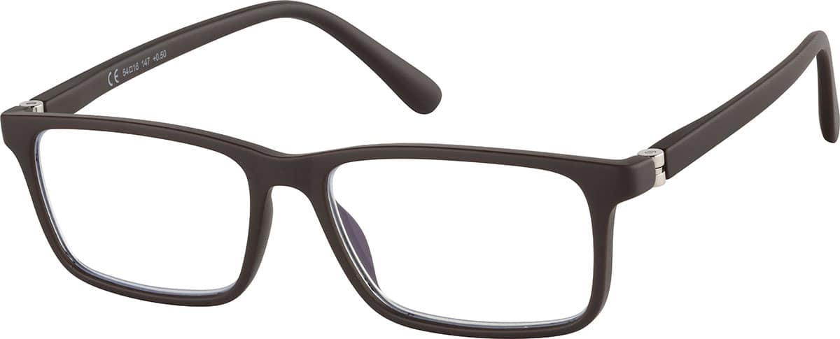 Angle view of Rectangle Readers R009315125 in Brown