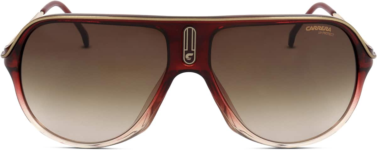 Front view of Carrera SAFARI65 SAFARI6539 in Gradient Burgundy