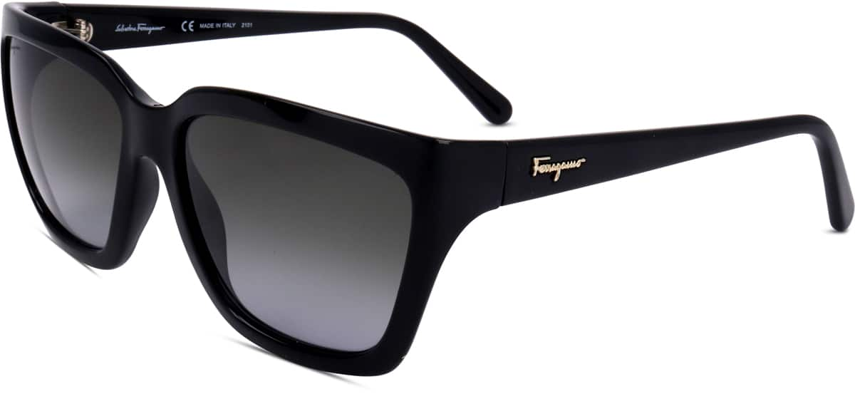 Angle view of Ferragamo SF1018S SF1018S21 in Black