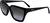 Angle view of Ferragamo SF1018S SF1018S21 in Black thumbnail