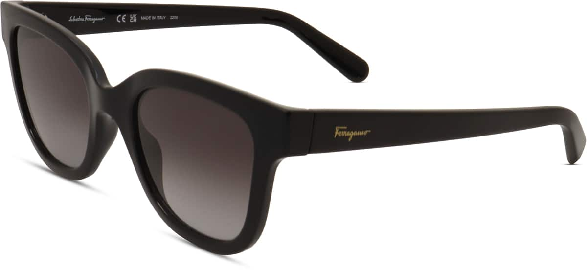 Angle view of Ferragamo SF1066S SF1066S21 in Black