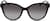 Front view of Ferragamo SF1073S SF1073S21 in Black thumbnail
