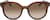 Front view of Ferragamo SF833S SF833S15 in Crystal Brown thumbnail