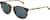 Angle view of Ferragamo SF910S SF910S15 in Striped Brown thumbnail