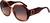 Angle view of Ferragamo SF943S SF943S15 in Gradient Wine to Caramel thumbnail
