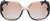 Front view of Ferragamo SF943S SF943S39 in Gradient Gray to Rose thumbnail