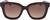 Front view of Ferragamo SF955S SF955S15 in Brown thumbnail