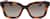 Front view of Ferragamo SF955S SF955S25 in Havana thumbnail