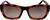 Front view of Ferragamo SF958S SF958S25 in Havana thumbnail