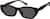 Angle view of Geometric Sunglasses T00122112 in Black thumbnail