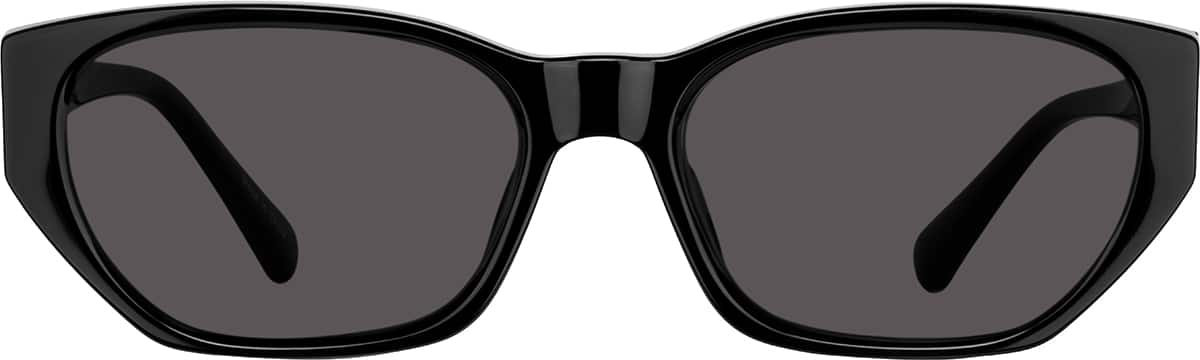 Front view of Geometric Sunglasses T00122112 in Black