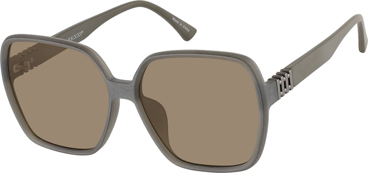 Angle view of Square Sunglasses T00131515 in Brown