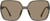 Front view of Square Sunglasses T00131515 in Brown thumbnail