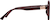 Side view of Square Sunglasses T00131818 in Red thumbnail