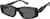 Angle view of Rectangle Sunglasses T00142112 in Black thumbnail