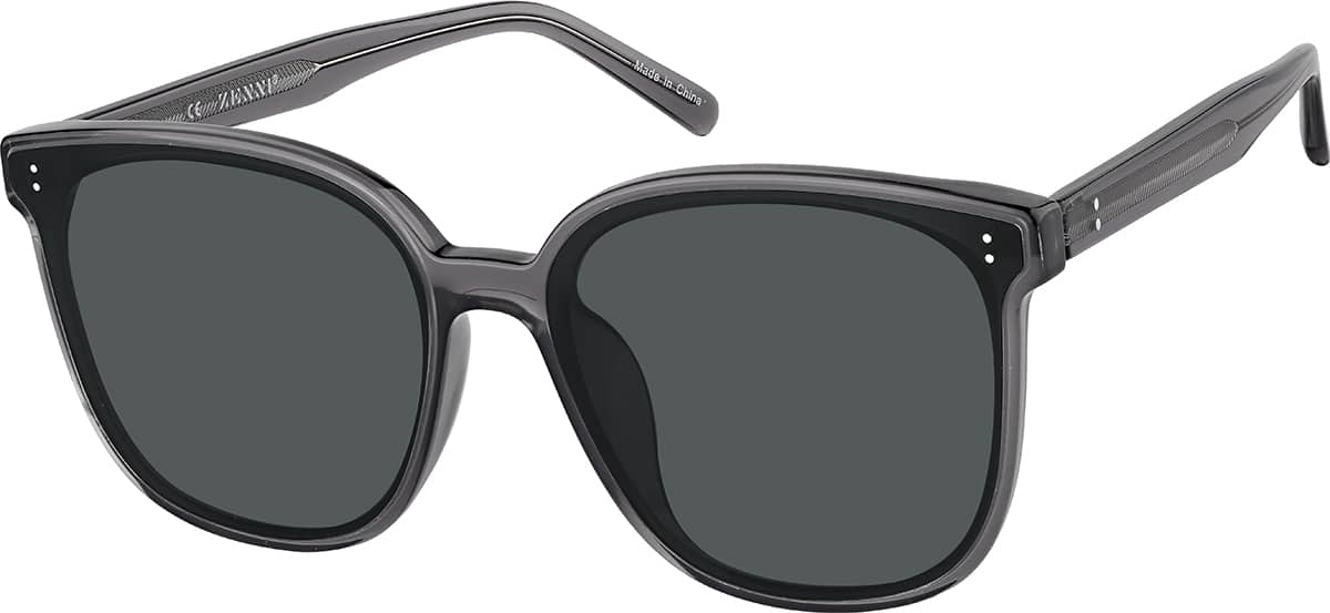 Angle view of Square Sunglasses T00151212 in Gray