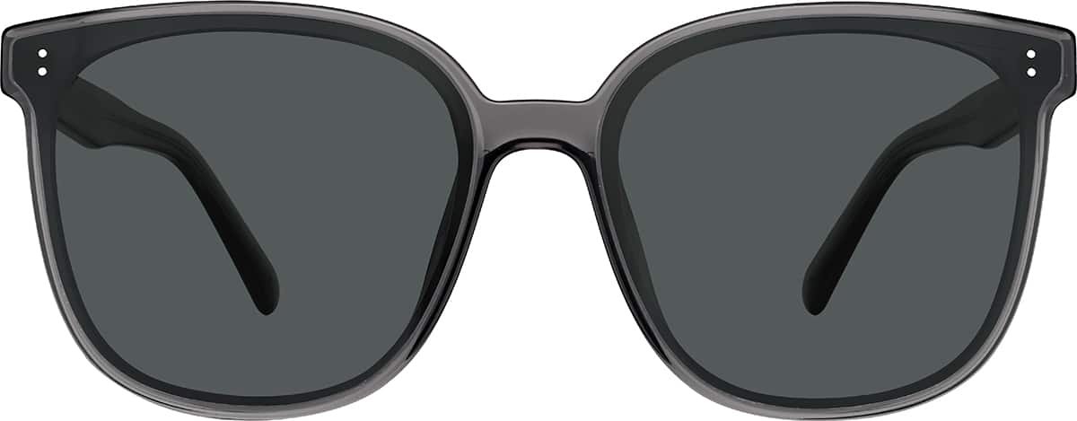 Front view of Square Sunglasses T00151212 in Gray