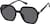 Angle view of Geometric Sunglasses T00162112 in Black thumbnail