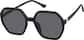 Angle view of Geometric Sunglasses T00162112 in Black thumbnail