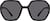 Front view of Geometric Sunglasses T00162112 in Black thumbnail
