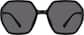 Front view of Geometric Sunglasses T00162112 in Black thumbnail