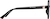 Side view of Geometric Sunglasses T00162112 in Black thumbnail