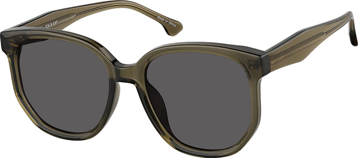 Angle view of Square Sunglasses T00171512 in Brown