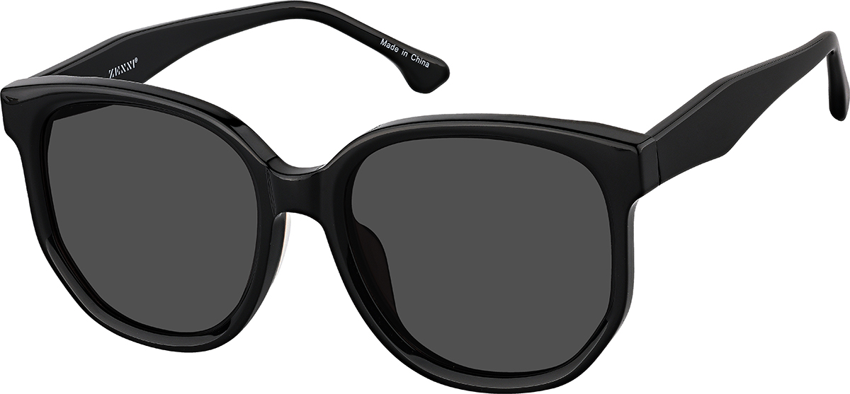 Black Square Sunglasses #T00172112 | Zenni Optical display picture 2