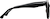 Side view of Square Sunglasses T00172112 in Black thumbnail