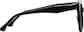 Side view of Square Sunglasses T00172112 in Black thumbnail