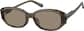 Angle view of Oval Sunglasses T00181515 in Brown thumbnail
