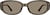 Front view of Rectangle Sunglasses T00181515 in Brown thumbnail