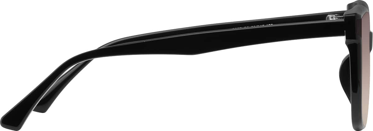 Side view of Square Sunglasses T00202119 in Black