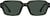 Front view of Rectangle Sunglasses T00212112 in Green thumbnail