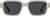 Front view of Rectangle Sunglasses T00212412 in Cream thumbnail